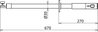 Insulating stick with gear and plug-in coupling L 670 mm