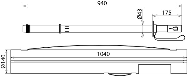 Non-contact voltage detector HSA194 Un 110...420KV 50Hz – Görsel 2 / 2