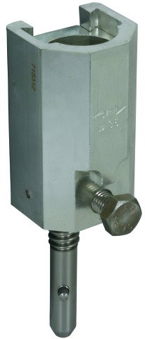 Round bolt clamp D 35mm with T pin shaft for cables 16-150mm²