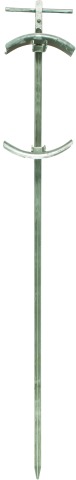 Earthing spike for driving in L 1500mm with fixture for cables