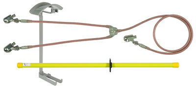 Earthing device f. railways f. preheat. systems of railway points + trains -SET- DB Mat. No. 742402 Z. No. 3 Ebgw 01.70
