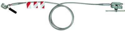 Earthing device 70 mm² L 12000mm Al w. rail clamp with tommy bar