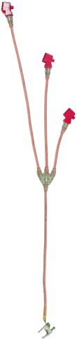 Three-pole earthing and short-circuiting device VI 25mm² for phase T pins