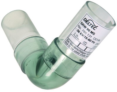 Angled intake tube 90°, D=40/L=120mm for MS dry cleaning set -36kV