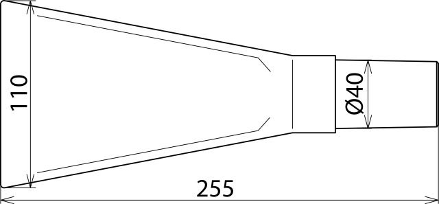 Flat cleaning head W 110/L 260 mm f. MS dry cleaning kits up to 36kV – Görsel 2 / 2