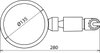 Insulating mirror D 135 mm w. gear coupling f. MS cleaning kits