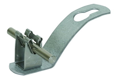 Roof cond. holder f. corrug. sheet roof. profile 5 w. DEHNgrip Rd 8mm St/tZn