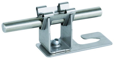 Roof cond. holder f. corrug. sheet roofs profile 5/8 w. DEHNgrip Rd 8mm StSt
