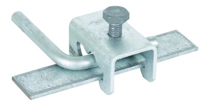 Connecting clamp, St/tZn f. Fl 30/Rd 10mm f. cross and parallel connections