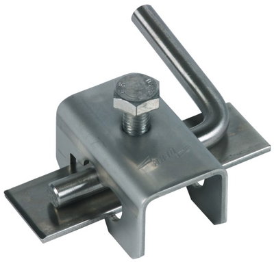 Connecting clamp, StSt f. Fl 30/Rd 10mm f. cross and parallel connections