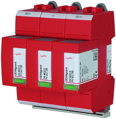 Surge arrester type 2 DEHNguard ME multi- pole f. PV systems up to 1500V d.c. FM