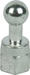Fixed ball point D=20mm, straight with M16 female thread