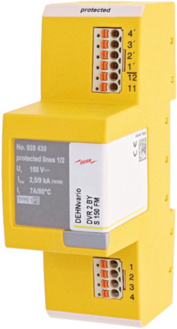 Combined arrester DEHNvario for electroacoustic systems