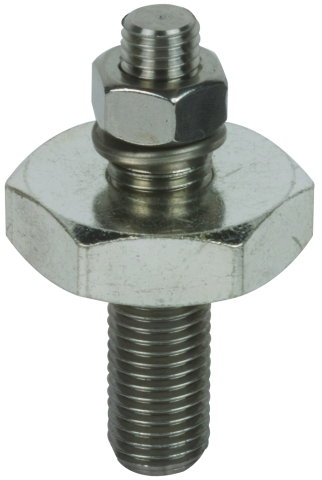 Bolted-type connector with threaded bolt M16/M12 L 55mm and nut