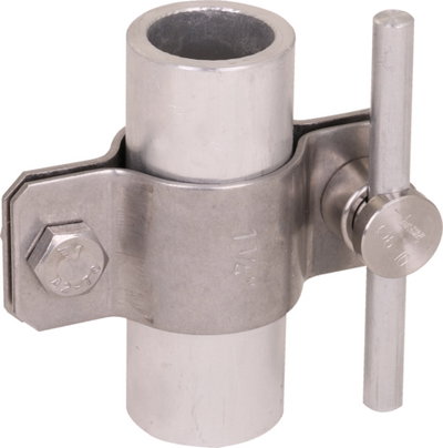 Air-term. rod StSt connection bracket D40 f. Rd 6-10 mm
