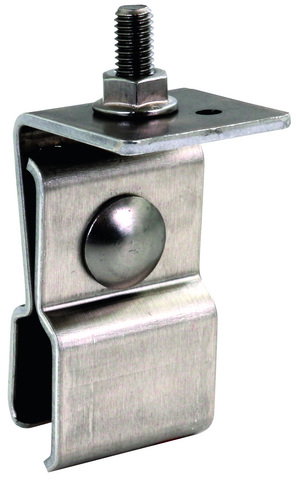 Holder f. metal roof w. clamping seam (Zambelli RIB-ROOF) 18/22mm StSt