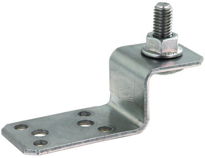 Holder for metal roofs Z-shaped f. riveting or screwing StSt