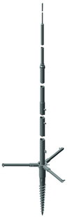 Telesc. lightn. prot. mast 9000mm above ground St/tZn-Al, screw-in found. -KIT-