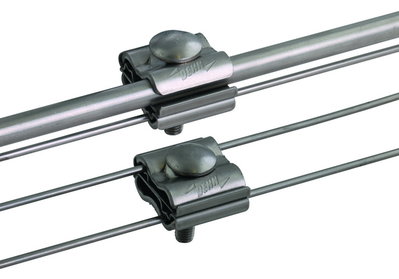Connecting clamp StSt (V4A) f. Rd 3-4mm / Rd 8-10 mm