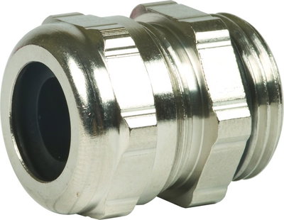 Cable gland M20, brass, shielded sealing range 6.5-9.5 mm