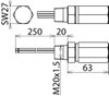 Surge arrester DEHNpipe Ex (d) with M20x1.5 male thread