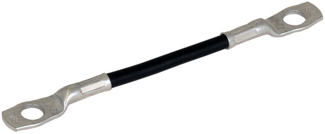 Bridging cable Cu 16mm² BK L variable, with two cable lugs B10.5mm