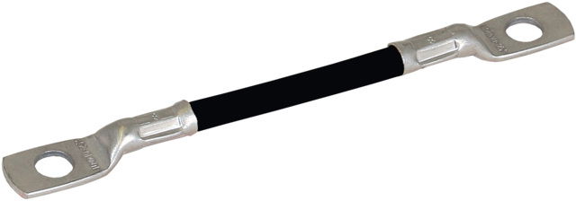 Bridging cable Cu 25mm² BK L variable, with two cable lugs B10.5mm