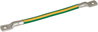 Bridging cable Cu 70mm² GN/YE L variable, with two cable lugs B10.5mm