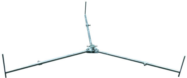 Hinged tripod f. air-ter. rods D 40-50mm L 6-8.5m inclination angle 10° St/tZn