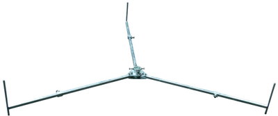 Hinged tripod f. air-ter. rods D 40-50mm L 6-8.5m inclination angle 10° St/tZn