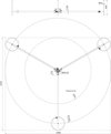 Hinged tripod f. air-ter. rods D 40-50mm L 6-8.5m inclination angle 10° St/tZn