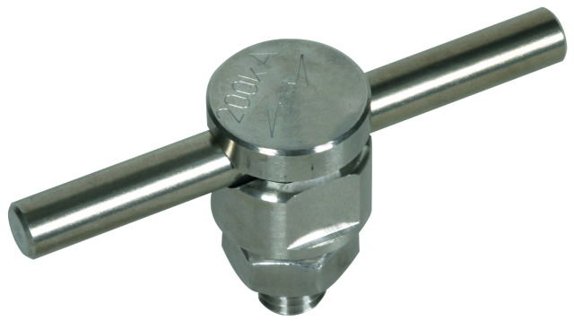 KS connector StSt 200kA f. Rd 10mm single-part with spring washer