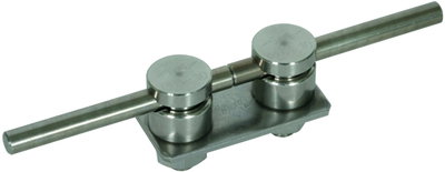 Connection plate for HVI conductor head piece with 2 KS connectors StSt