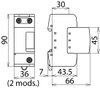DEHNgap M, N-PE lightning current arrester