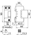 DEHNgap M FM, N-PE lightning current arrester