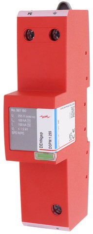 N-PE lightning current arrester DEHNgap Maxi 1 for use in TT systems