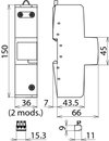DEHNgap Maxi FM, N-PE lightning current arrester