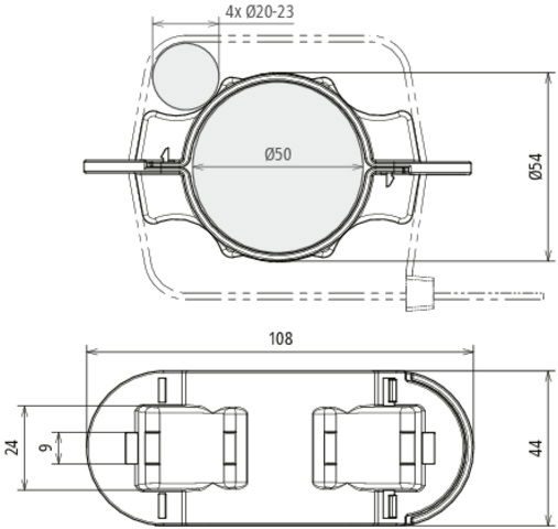 Fixing kit for HVI & HVI light plus Positioning aid for D 50 mm – Görsel 2 / 2