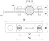 EB terminal element StSt for HVI light plus Conductor D=18/20mm