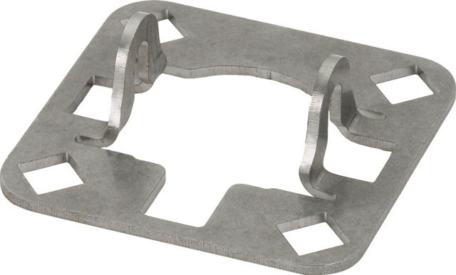 Connection plate StSt f.supporting tubes D 40mm for 4x HVI light plus