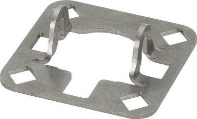 Connection plate StSt f.supporting tubes D 40mm for 4x HVI light plus