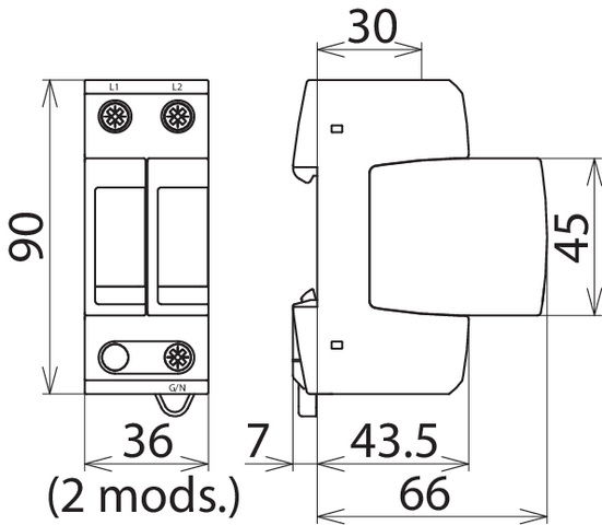 Surge arrester type 2 DEHNguard M – Görsel 2 / 2