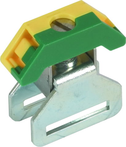 Terminal for busbars 18x3mm cross section max. 35mm² green/yellow