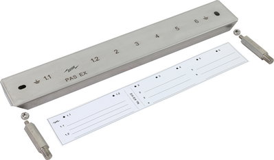 Cover StSt with distance bolts and label for PAS EX 1+5(7)AP..