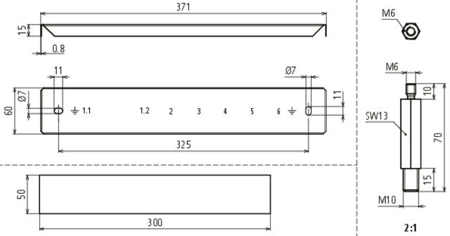 Cover StSt with distance bolts and label for PAS EX 1+5(7)AP.. – Görsel 2 / 2