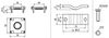 Connection kit FL 30/40 mm for EB-bar for Ex areas of zone 1/21, 2/22