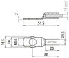 Crimped cable lug DIN 46235 16 mm² M10 Cu/gal Sn with nickel barrier layer