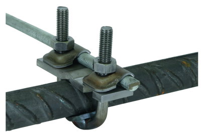 U-clamp St/bare f. D 16-48mm f. Rd 10mm Fl 30-40mm, 2 clamp. frames R10mm