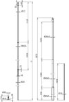DEHNcon-H HVI light Conduc. w. supp. tube L2875mm w. air-ter. rod L1000mm GRP/Al/V2A