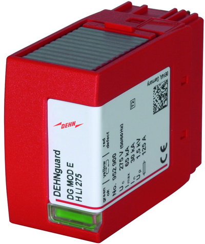 Surge arrester Type 2 varistor-based protection module for DEHNguard SE